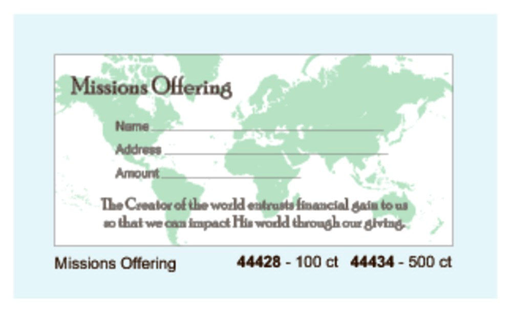 Offering Envelope-Missions Offering (Pack Of 100)