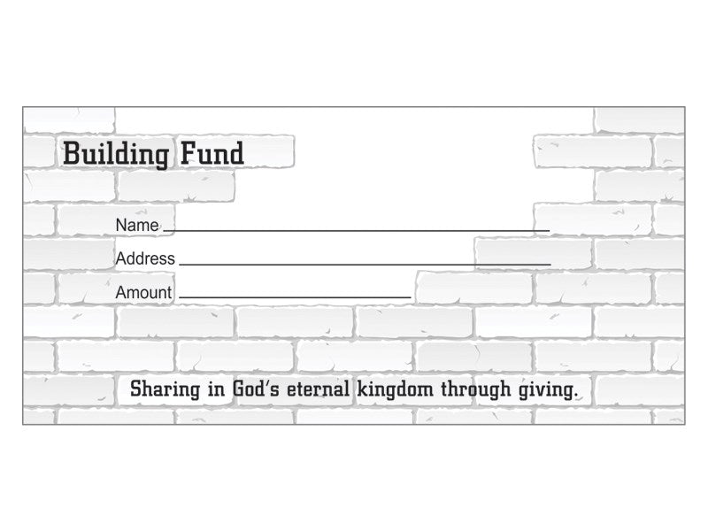 Offering Envelope-Building Fund (Pack Of 100)