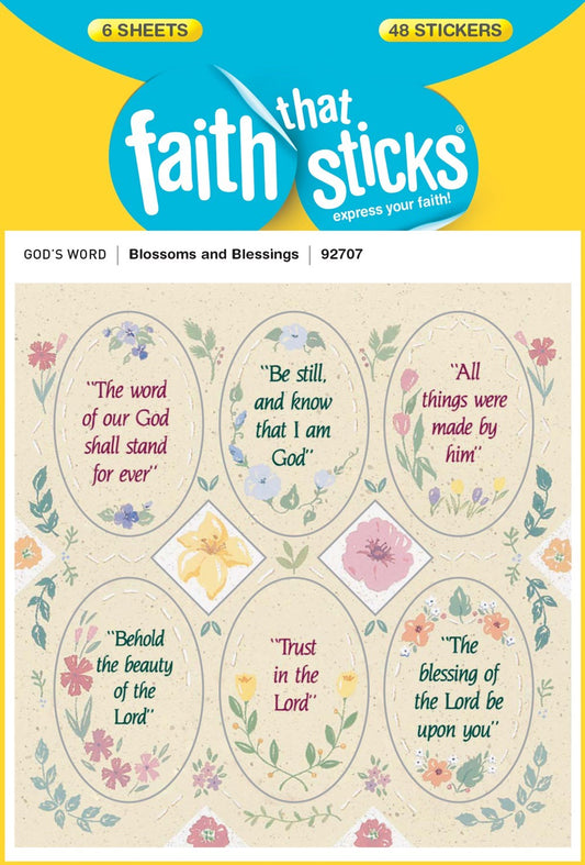 Sticker-Blossoms & Blessings (6 Sheets) (Faith That Sticks)