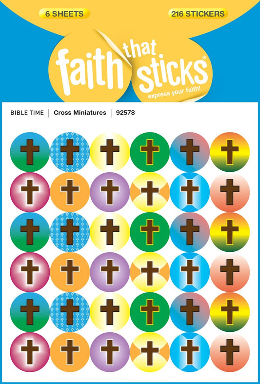 Sticker-Cross Miniatures (6 Sheets) (Faith That Sticks)