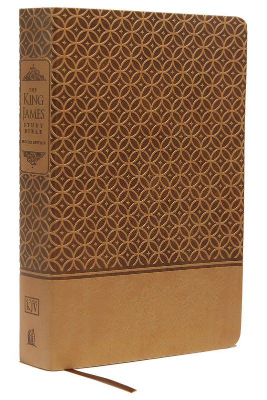 KJV King James Study Bible (Second Edition)-Cafe Au Lait LeatherSoft Indexed