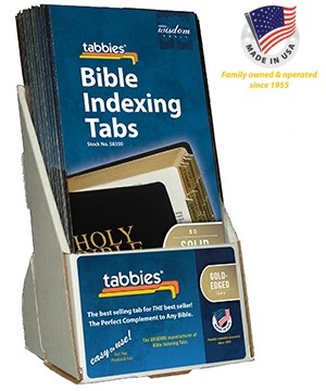 Display-Bible Tab-Standard-Old & New Testament-Solid Gold (Pack Of 20)
