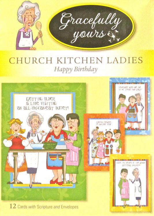 CARD-BOXED-BIRTHDAY-CHURCH KITCHEN LADIES #117 (BOXED/12)