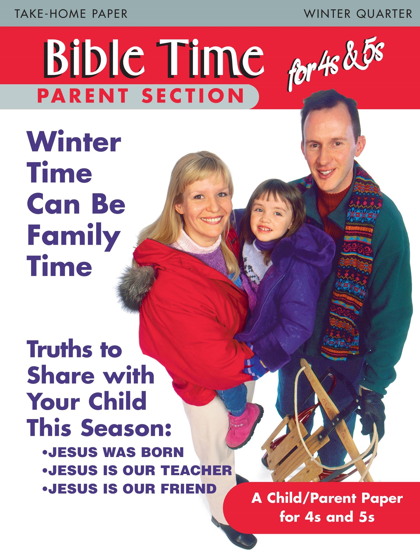 Accent/Scripture Press Winter 2025-2026: 4s & 5s Bible Times (Take-Home) (#4024 7024)
