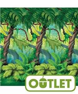 VBS-Jungle Trees Plastic Backdrop (4' x 30') (#322057)