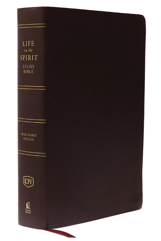 KJV Life In The Spirit Study Bible-Burgundy Bonded Leather