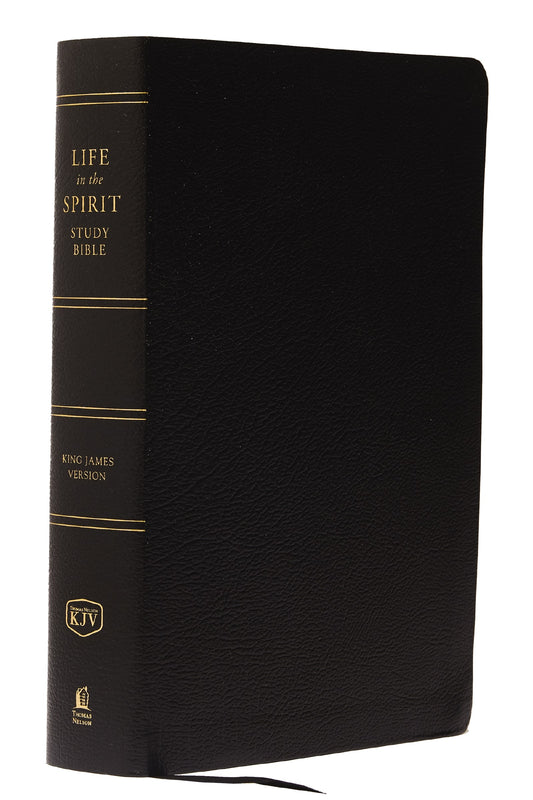 KJV Life In The Spirit Study Bible-Black Bonded Leather Indexed