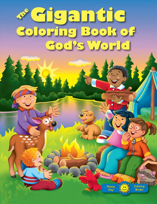 The Gigantic Coloring Book Of Gods World (Happy Day)