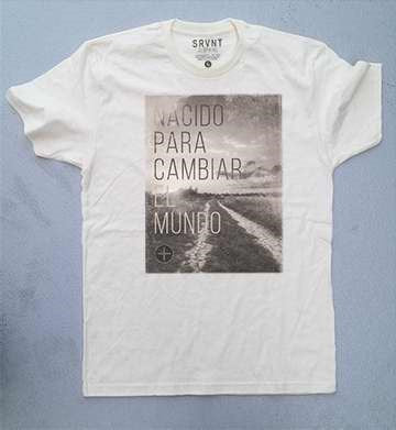 Span-Ts-Born To Change The World-Mens-Xl-Brown/Grey