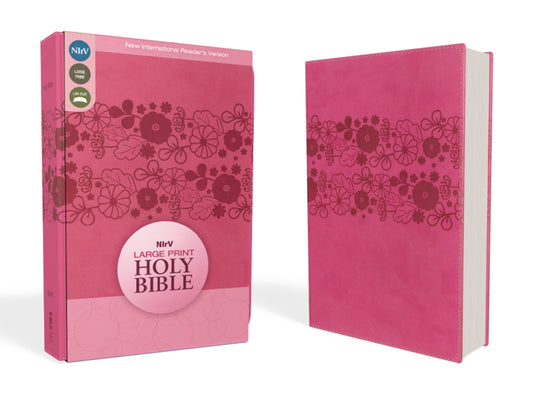 NIrV Large Print Holy Bible-Raspberry DuoTone