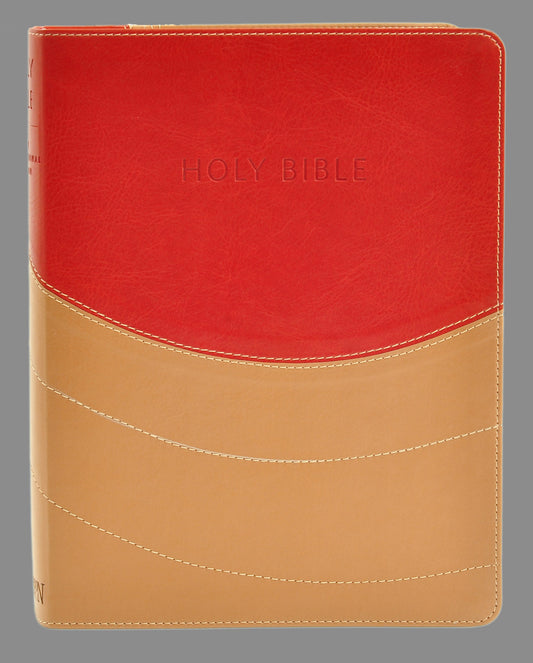 NIV Ministry Essentials Bible-Brick Red/Sand Flexisoft