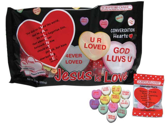 Candy-Valentine Conversation Hearts (9 Oz) (Pack Of 17) (2025=PUB O/S)