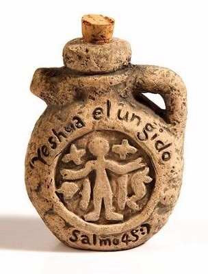 Spanish-Anointing Oil-Flask-Yeshua The Anointed (Psalm 45:7)