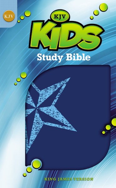 KJV Kids Study Bible-Galaxy Blue Leather-Look