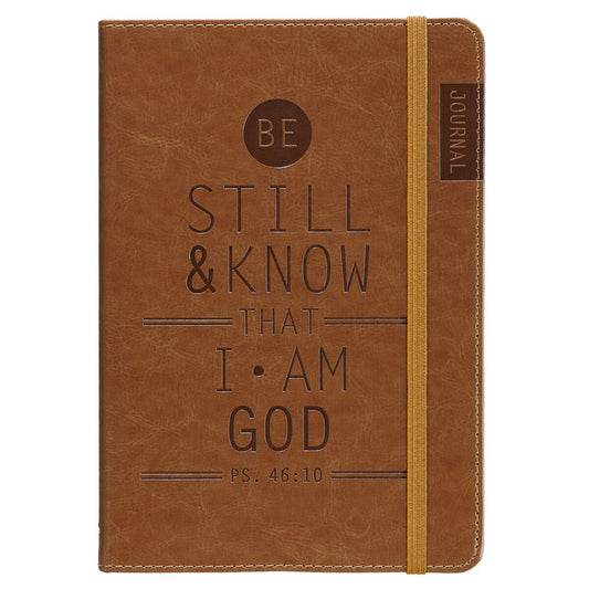 Journal-Be Still And Know-Flexcover w/Elastic Closure