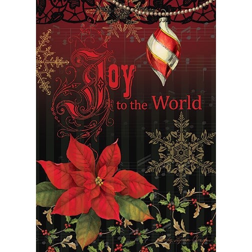 Card-Boxed-Joy To The World w/Matching Envelopes (Box Of 15)