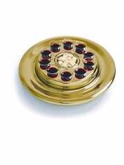 Communion-RemembranceWare-BrassTone Bread Plate Insert For Small Group Communion