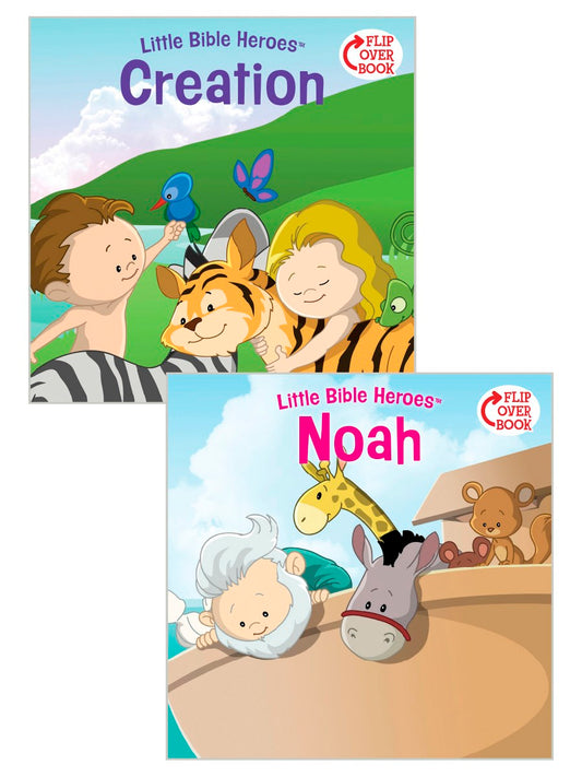 Creation/Noah Flip-Over Book (Little Bible Heroes)