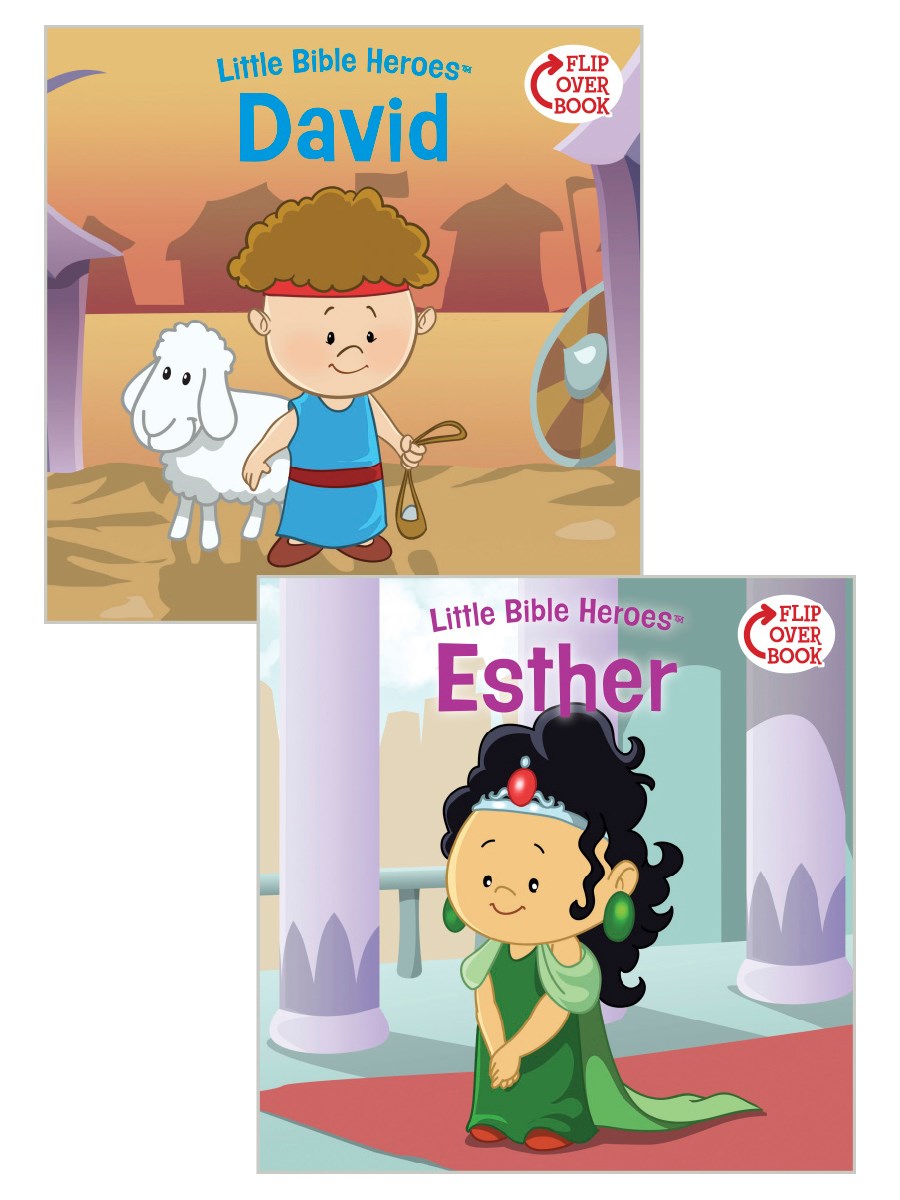 David/Esther Flip-Over Book (Little Bible Heroes)