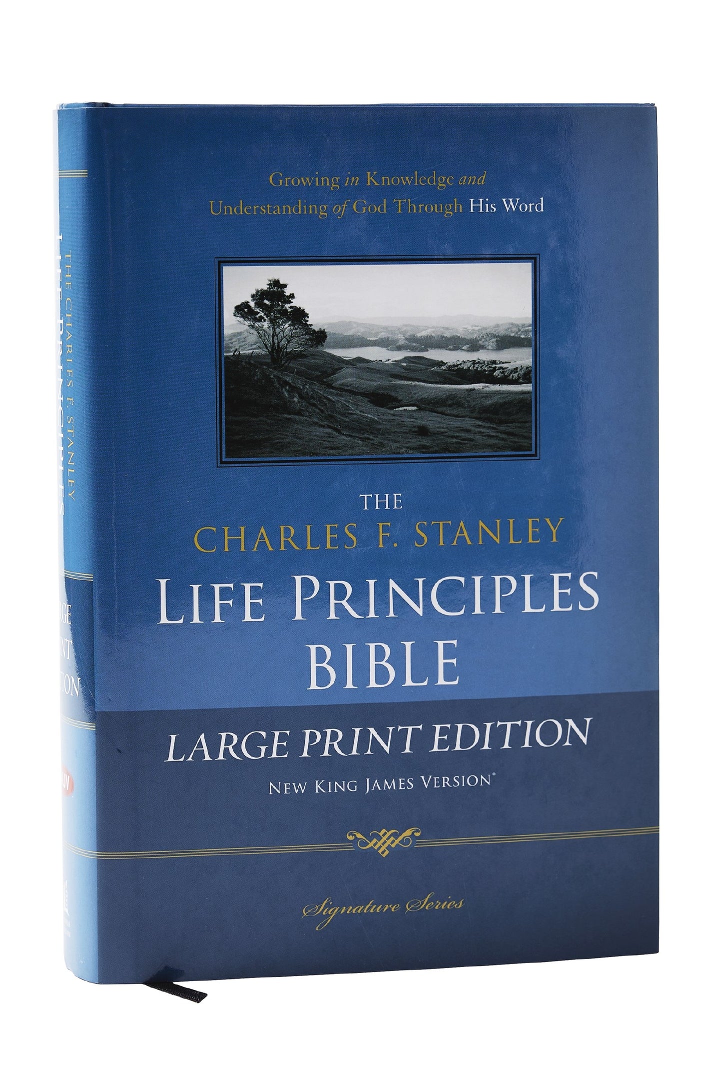NKJV Charles Stanley Life Principles Bible/Large Print-Hardcover