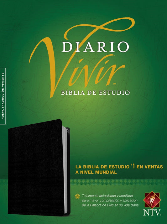NTV Life Application Study Bible (Biblia De Estudio Del Diario Vivir)-Black Bonded Leather