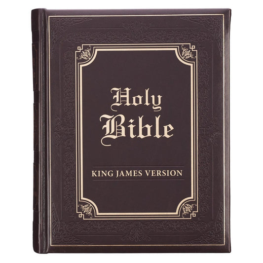 KJV Family Bible-Brown Faux Leather Hardcover