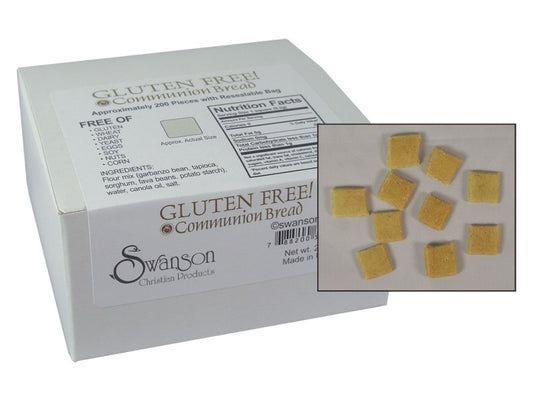 Communion-Baked Gluten Free Bread-Square (Pack Of 200)