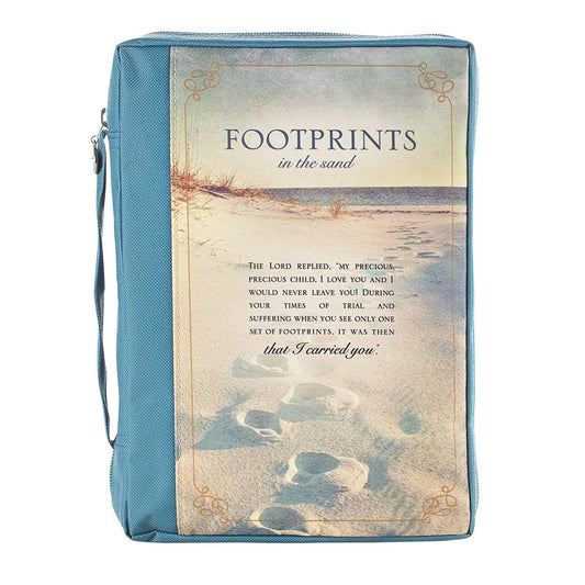 Bible Cover-Footprints-MED