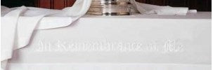 Communion-Table Cloth-In Remembrance Of Me (50 x 86)