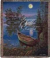 Throw-Moonlight Bay/Be Still And Know That I Am God-Tapestry (50" x 60")