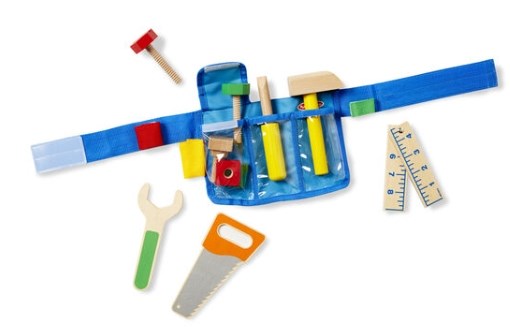 Toy-Deluxe Tool Belt Set (14 Pieces) (Ages 3+)