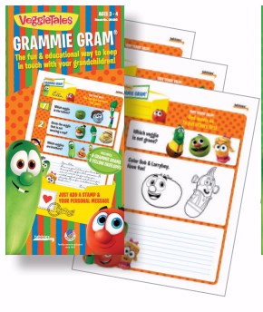 Veggie Tales Grammie Grams-3-4 Year Olds (6 Grams & 6 Envelopes)