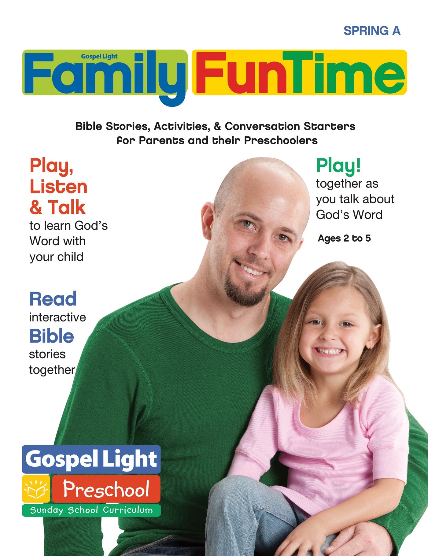 Gospel Light Spring 2026: Preschool/Pre-K/Kindergarten Family Funtime Pages (Ages 2-5)-Year A (#2114)