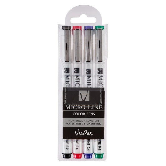 Veritas Microliner Pen Set (4 Assorted Colors)