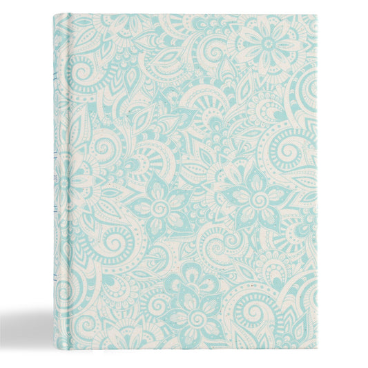 KJV Notetaking Bible-Blue Floral/Fabric