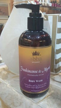 Bath Scents-Frankincense & Myrrh Body Wash w/Pump-8 Oz