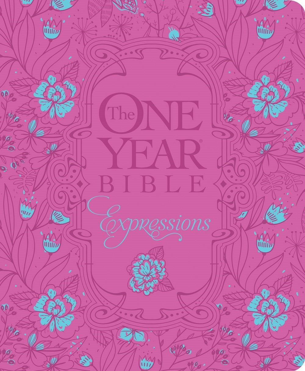 NLT The One Year Expressions-Deluxe Fuchsia Hardcover