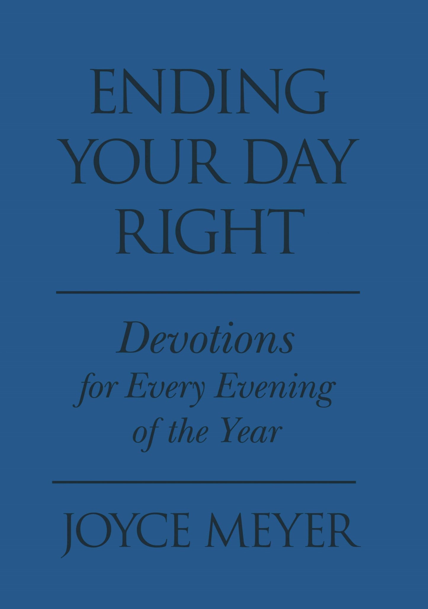 Ending Your Day Right-Blue Euroluxe Imitation Leather