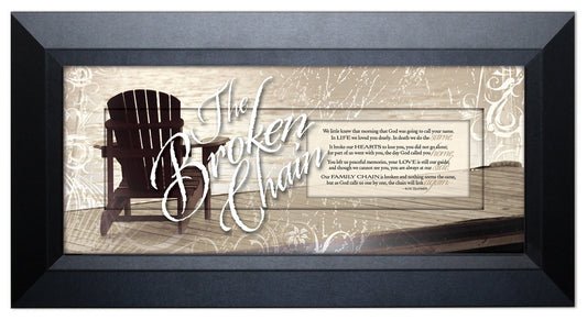 Framed Art-Broken Chain (16" x 8")