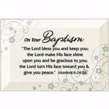 Glass Plaque-Baptism (Easel Backed) (6 x 4)