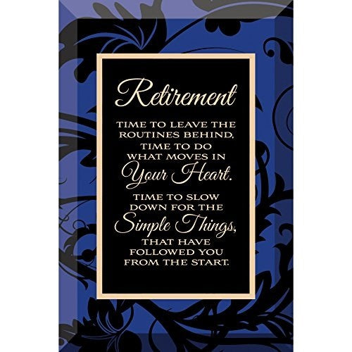 Glass Plaque-Retirement (6 x 4)