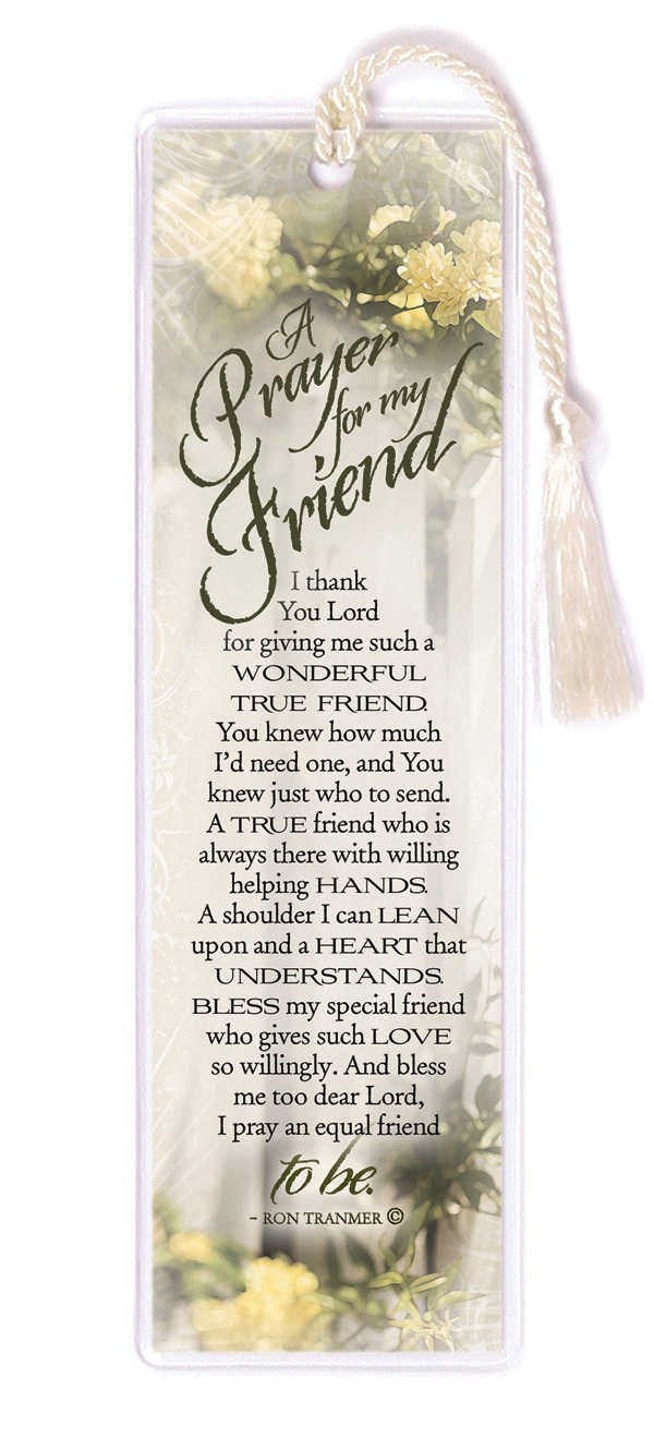 Bookmark-A Prayer For My Friend (Pack Of 6)