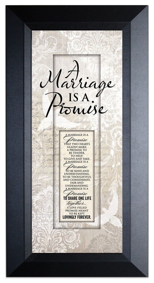 Framed Art-Words Of Grace-Marriage Is A Promise