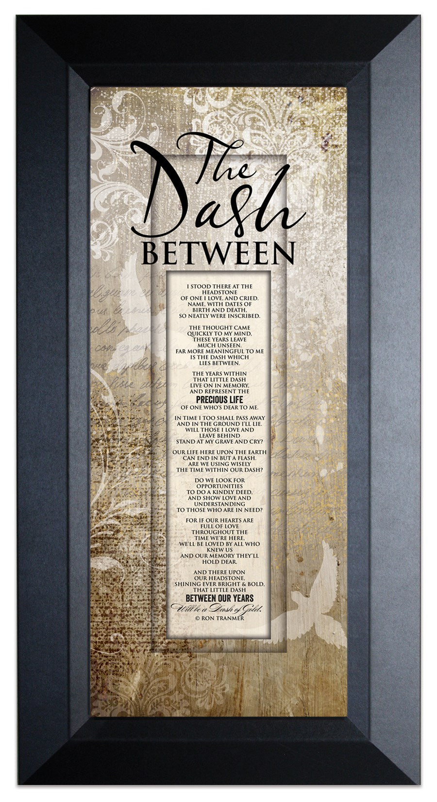 Framed Art-Words of Grace-The Dash Between