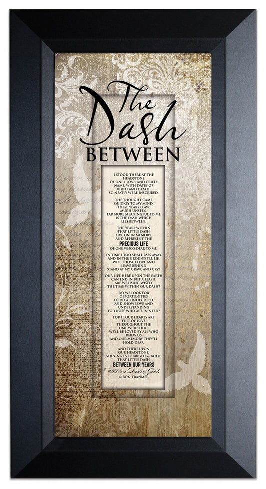 Framed Art-Words of Grace-The Dash Between