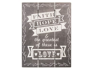 Wall Art-Faith Hope Love