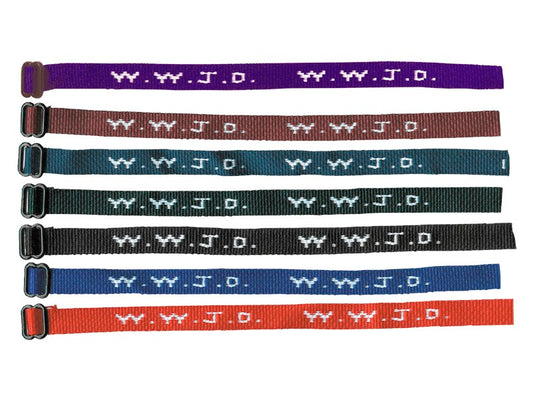 Bracelet WWJD Woven Asst (Pack Of 150)