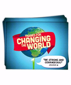 Notecards-Thanks For Changing The World (Pack Of 10)