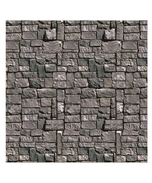 Journey To The Cross-Stone Wall Plastic Backdrop (30' x 4')