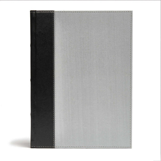CSB Study Bible-Gray/Black Cloth Over Board